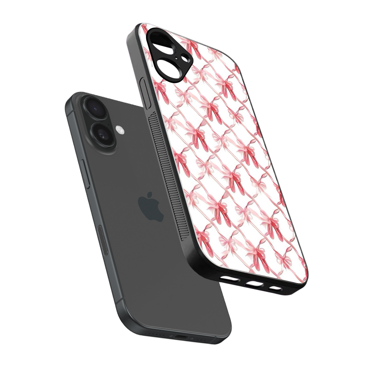 Bow Ribbon Phone Case for Iphone 16 | Glass Case