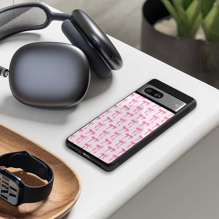 Bow Pink Phone Case for Samsung Galaxy S23 Plus | Glass Case