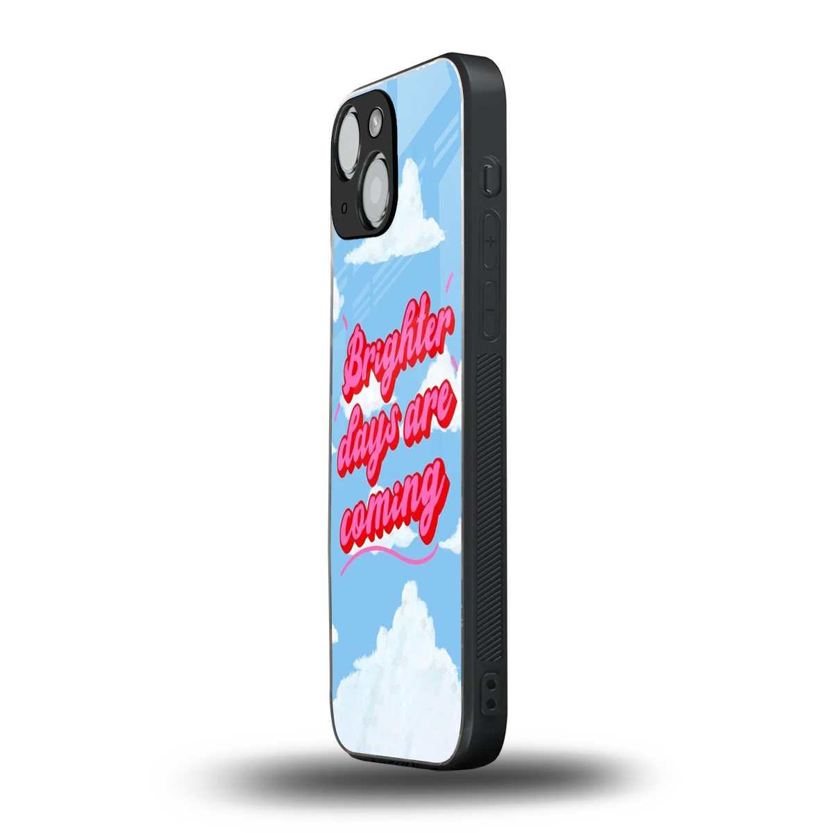 Brighter Days Are Coming iphone 13 mini mobile cover | shockproof glass phone case