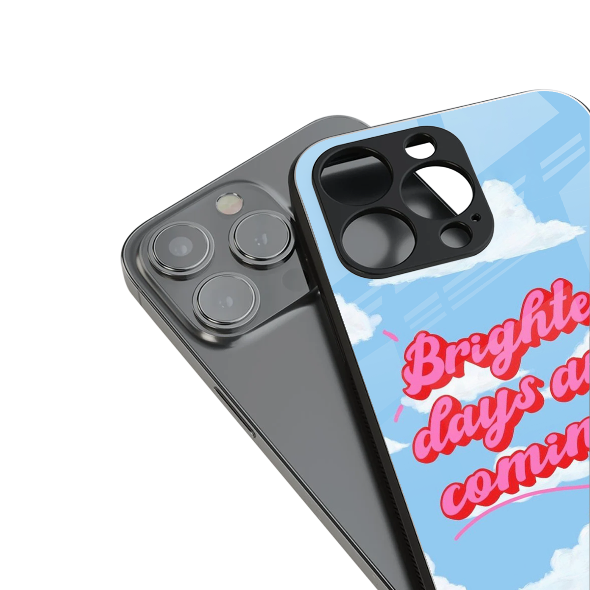 Brighter Days Are Coming Phone Case for Iphone 16 | Glass Case