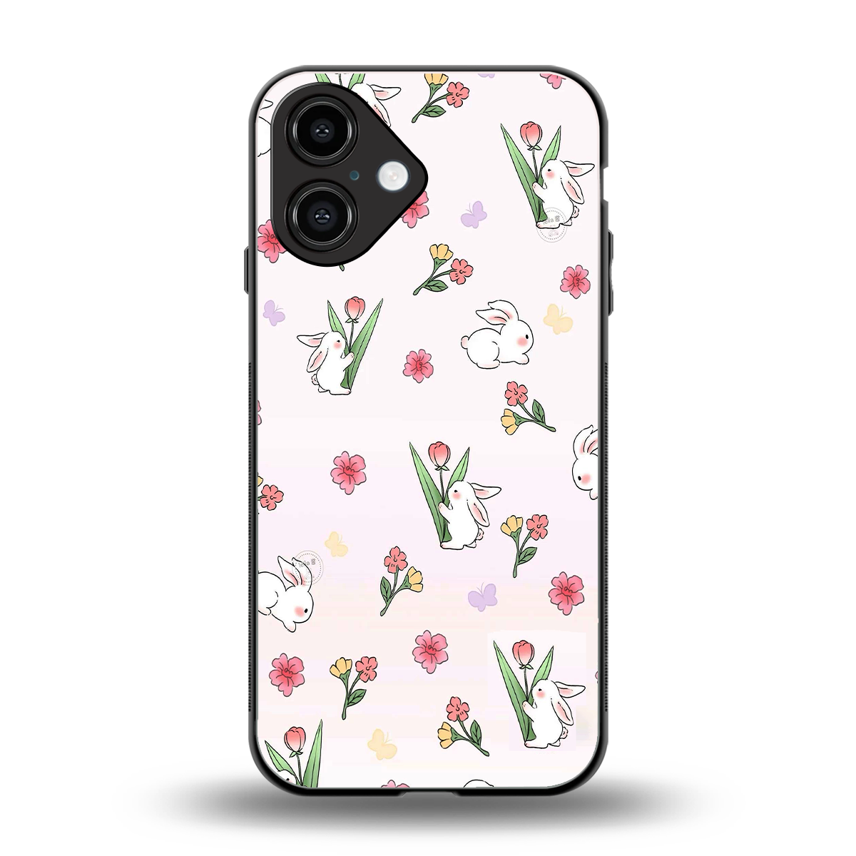Bunny Bliss Phone Case for Iphone 16 | Glass Case