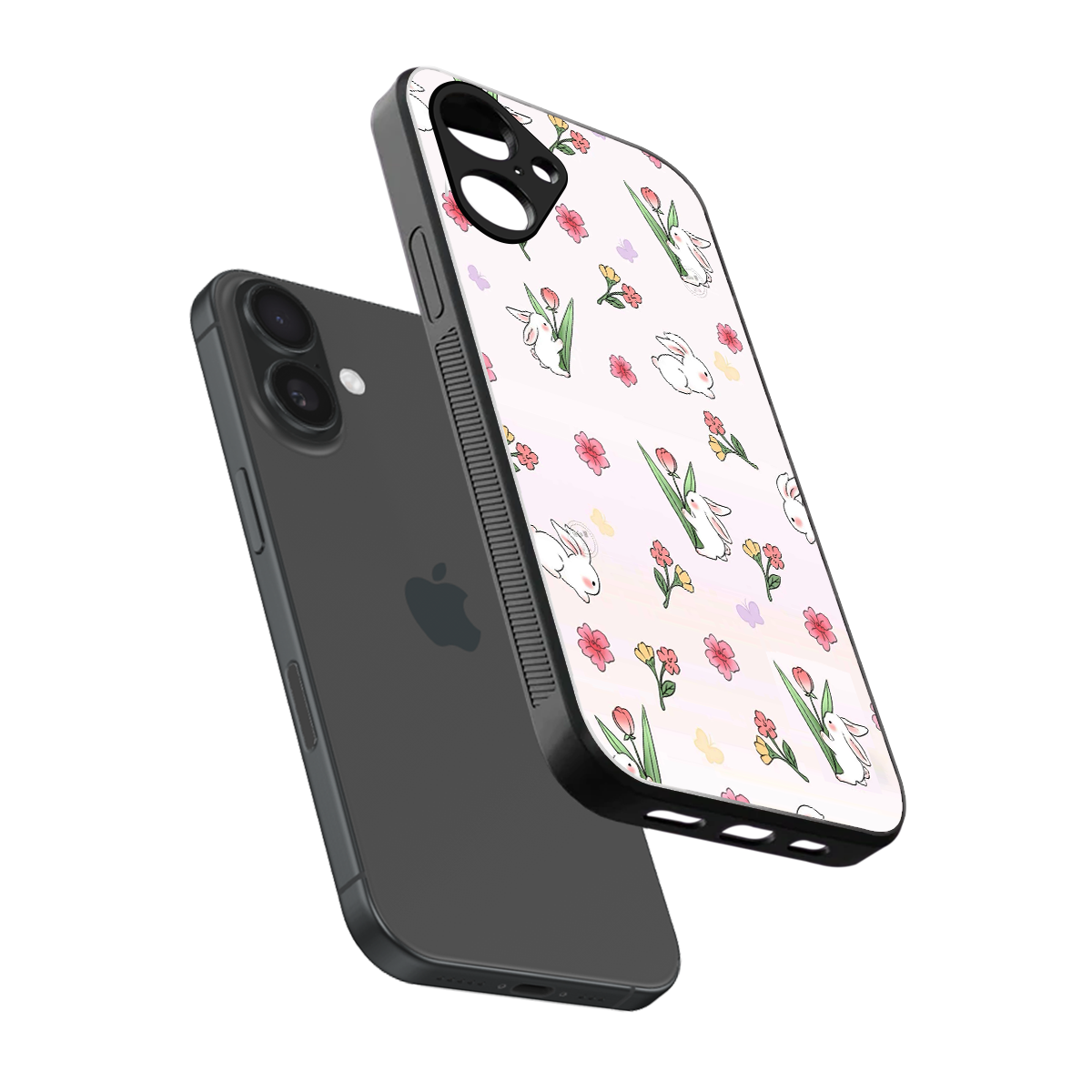 Bunny Bliss Phone Case for Iphone 16 | Glass Case