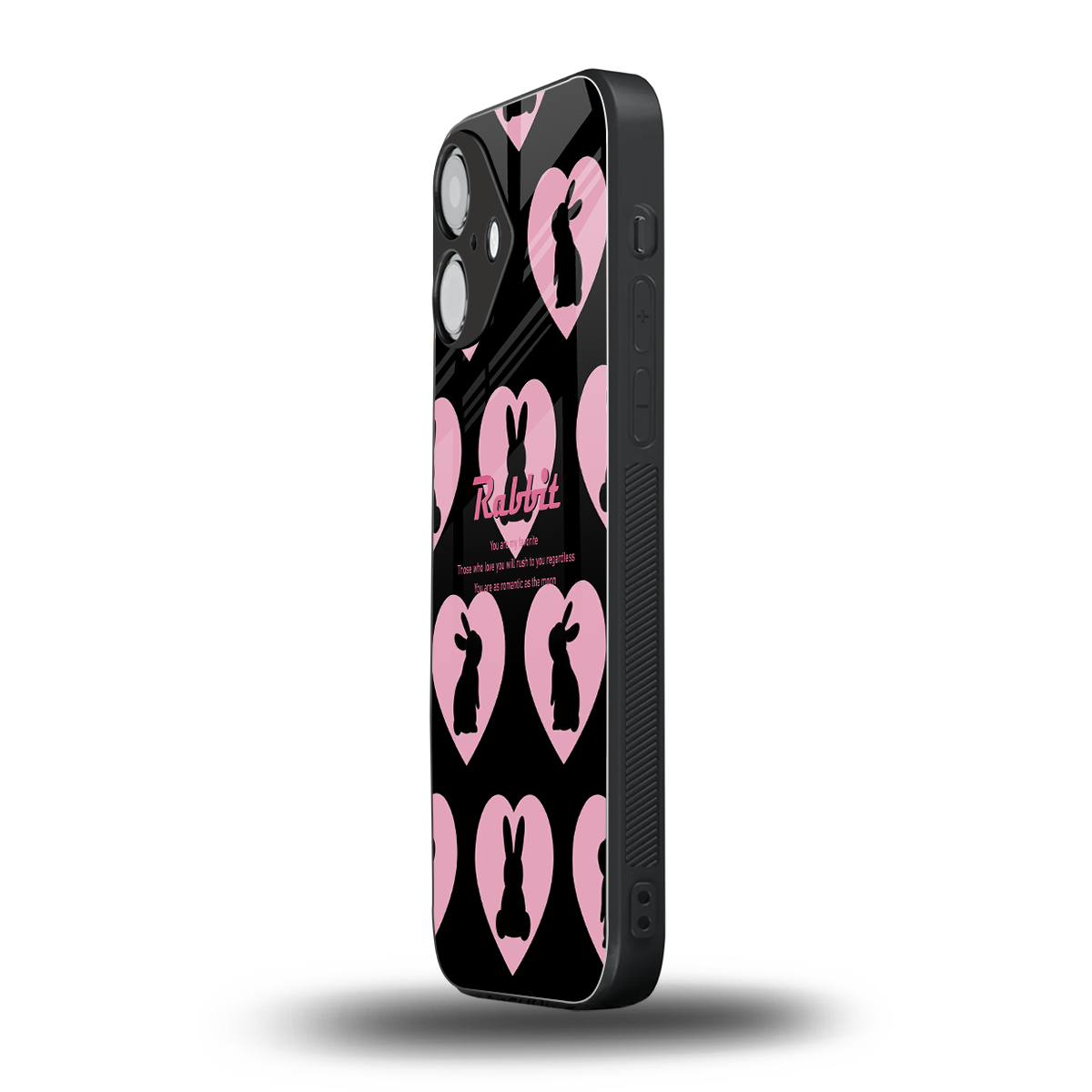 Bunny Love Phone Case for Iphone 16 | Glass Case