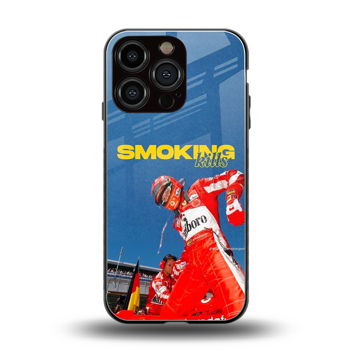 Burnout Mode back phone cover | glass case for iphone 16 pro