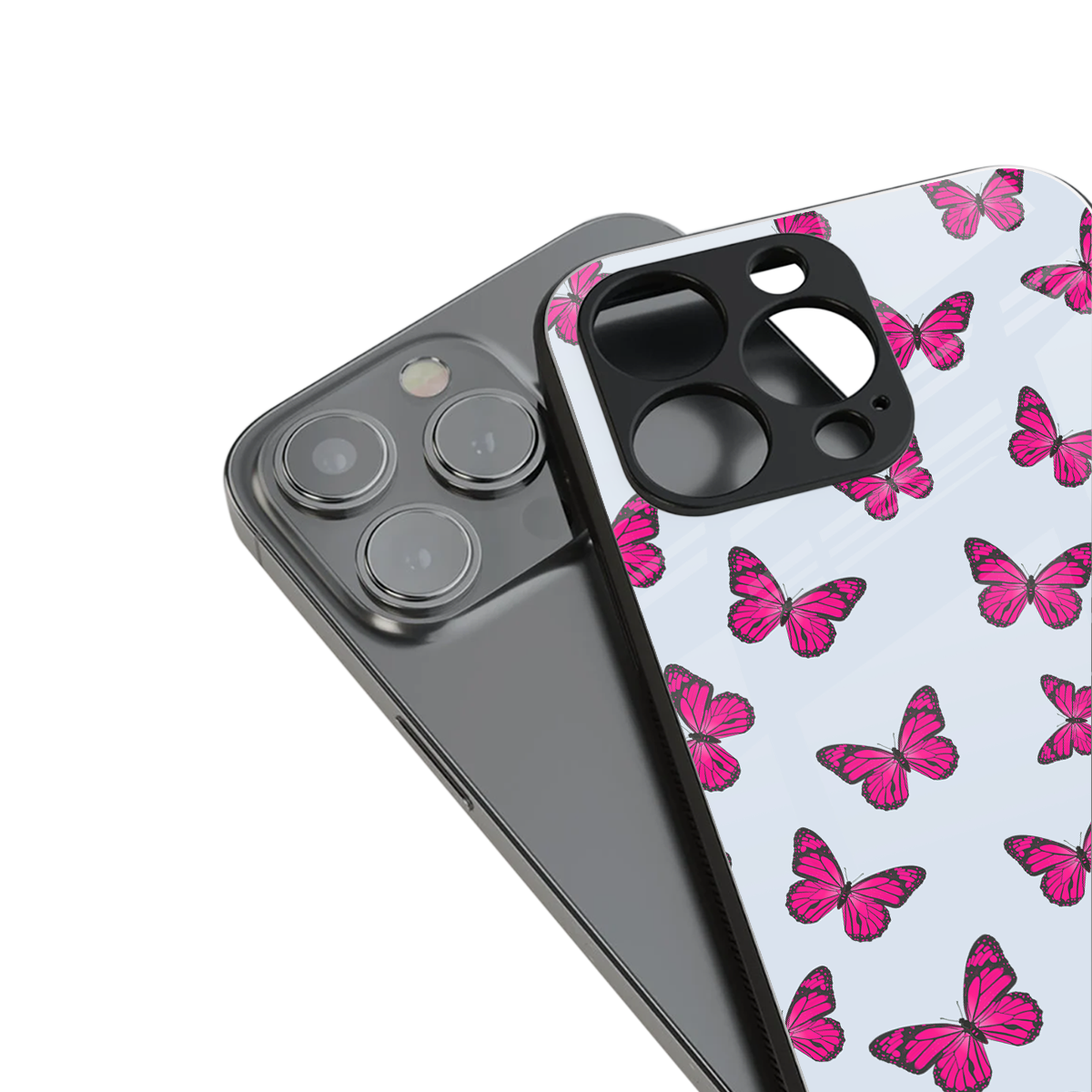 Butterfly Burst Lite Phone Case for Iphone 16 | Glass Case