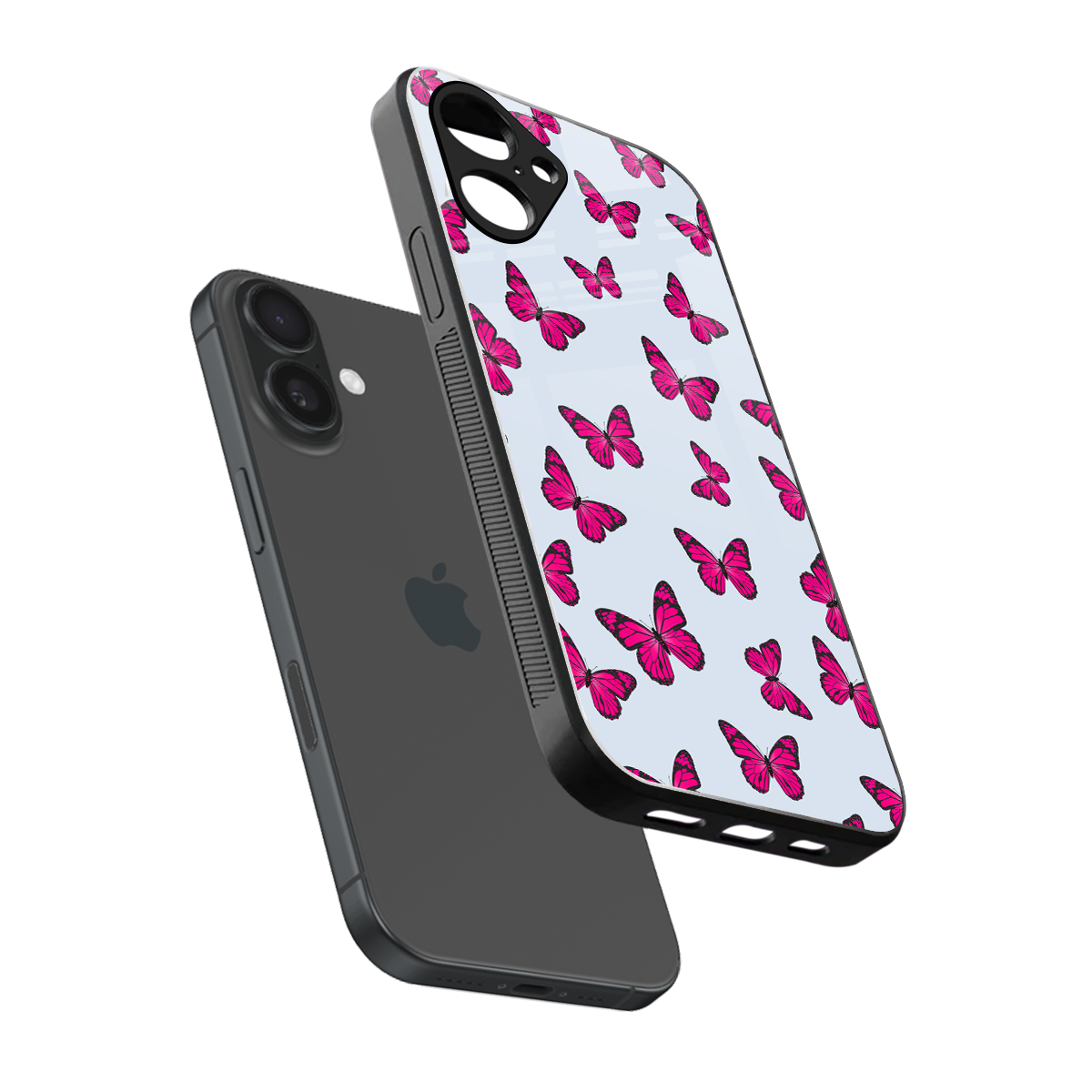 Butterfly Burst Lite Phone Case for Iphone 16 | Glass Case