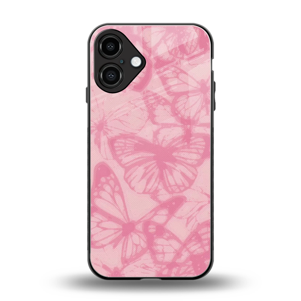 Butterfly Spectrum back phone cover | glass case for iphone 16 plus