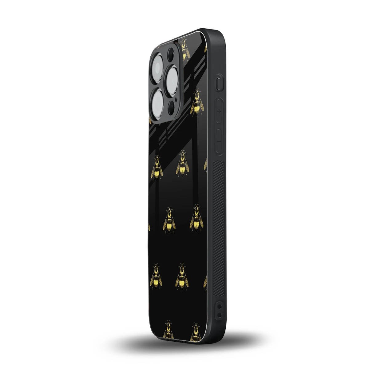 Buzz Bliss iphone 16 pro mobile cover | shockproof glass phone case