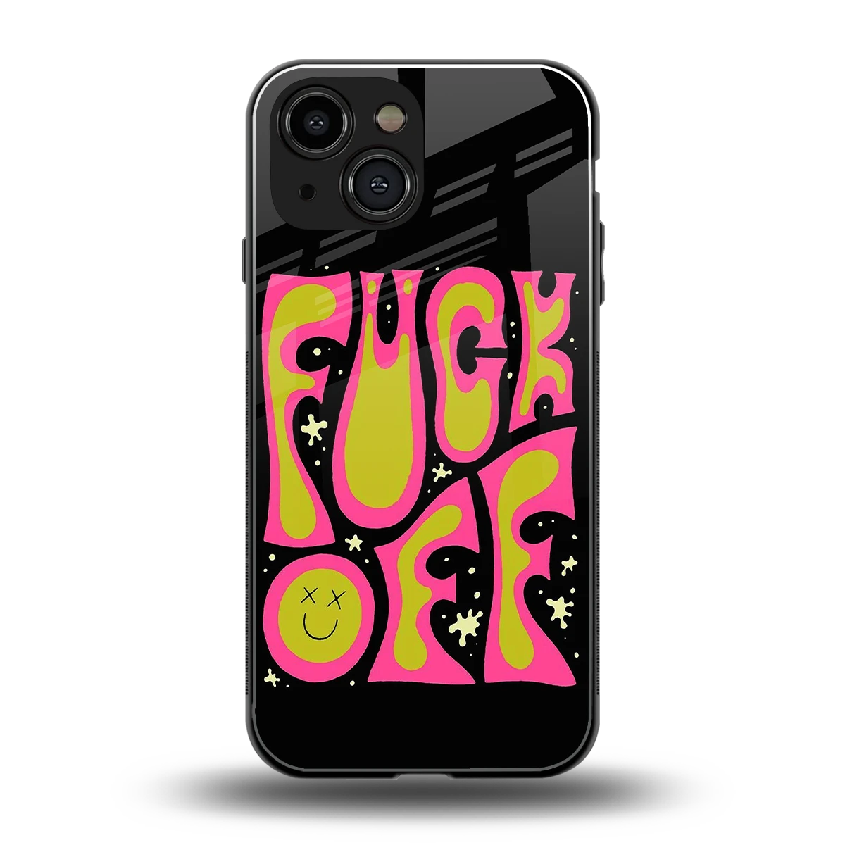 Buzz Off back phone cover | glass case for iphone 13 mini