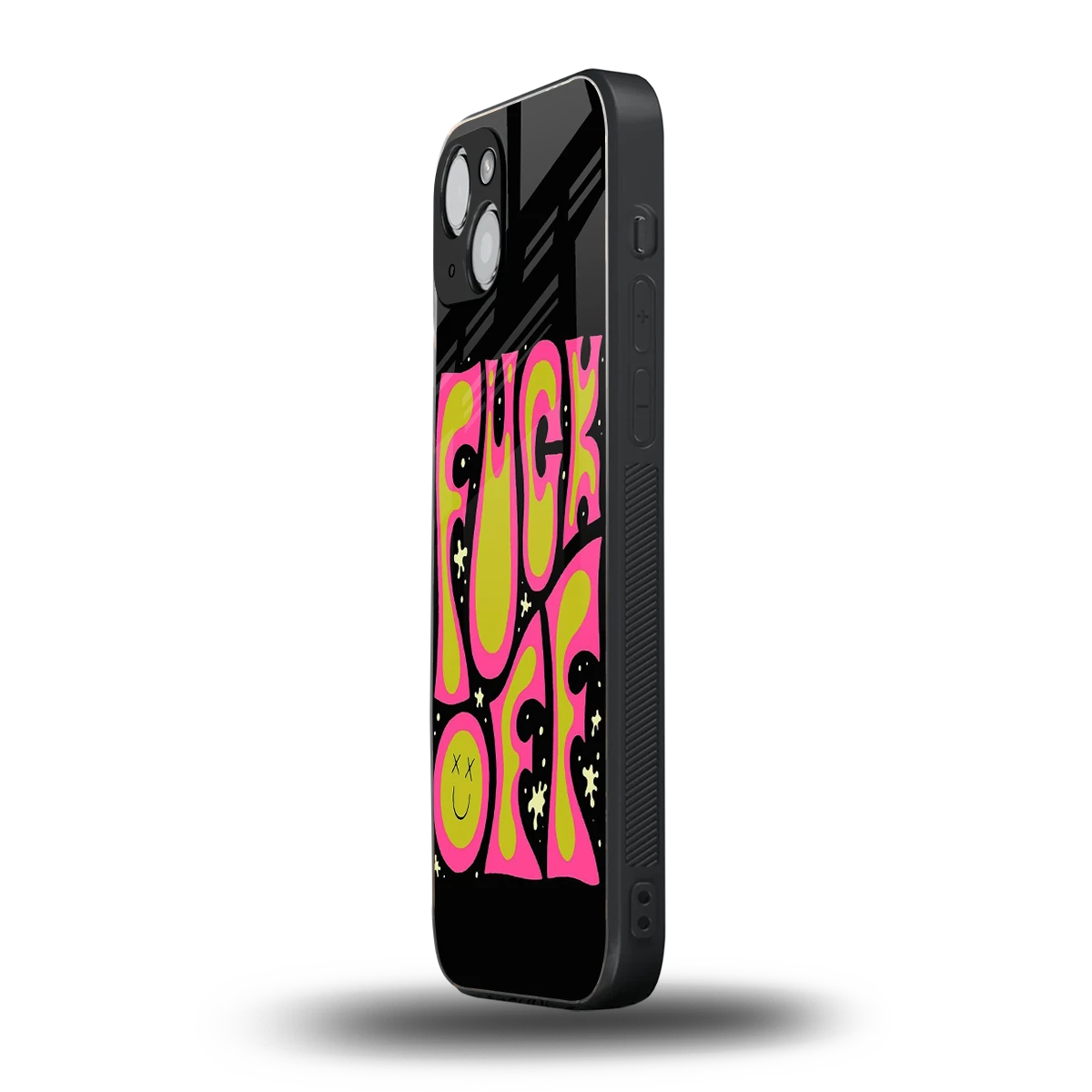 Buzz Off iphone 14 plus mobile cover | shockproof glass phone case
