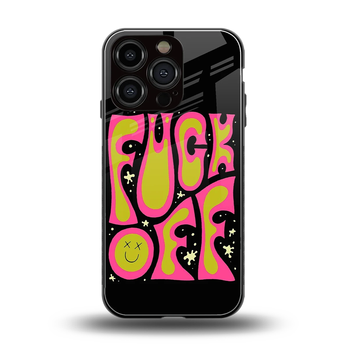 Buzz Off back phone cover | glass case for iphone 16 pro