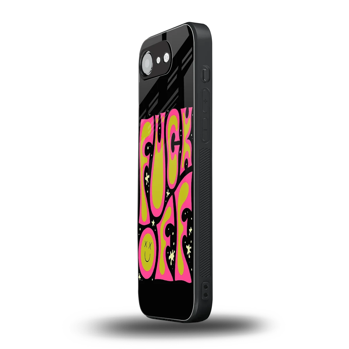 Buzz Off iphone 16e mobile cover | shockproof glass phone case