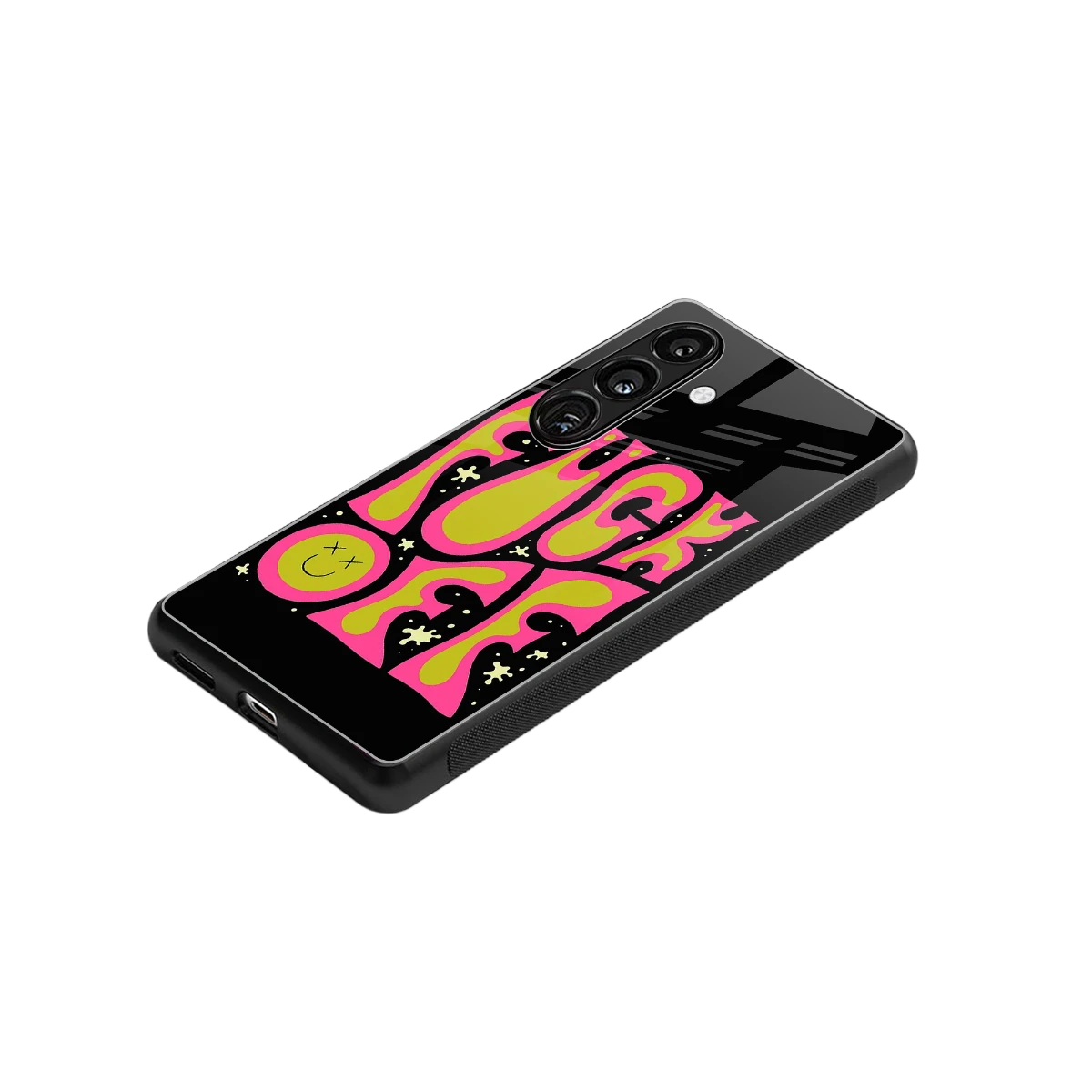 Buzz Off stylish phone case for samsung galaxy s24 | glossy glass and slim fit