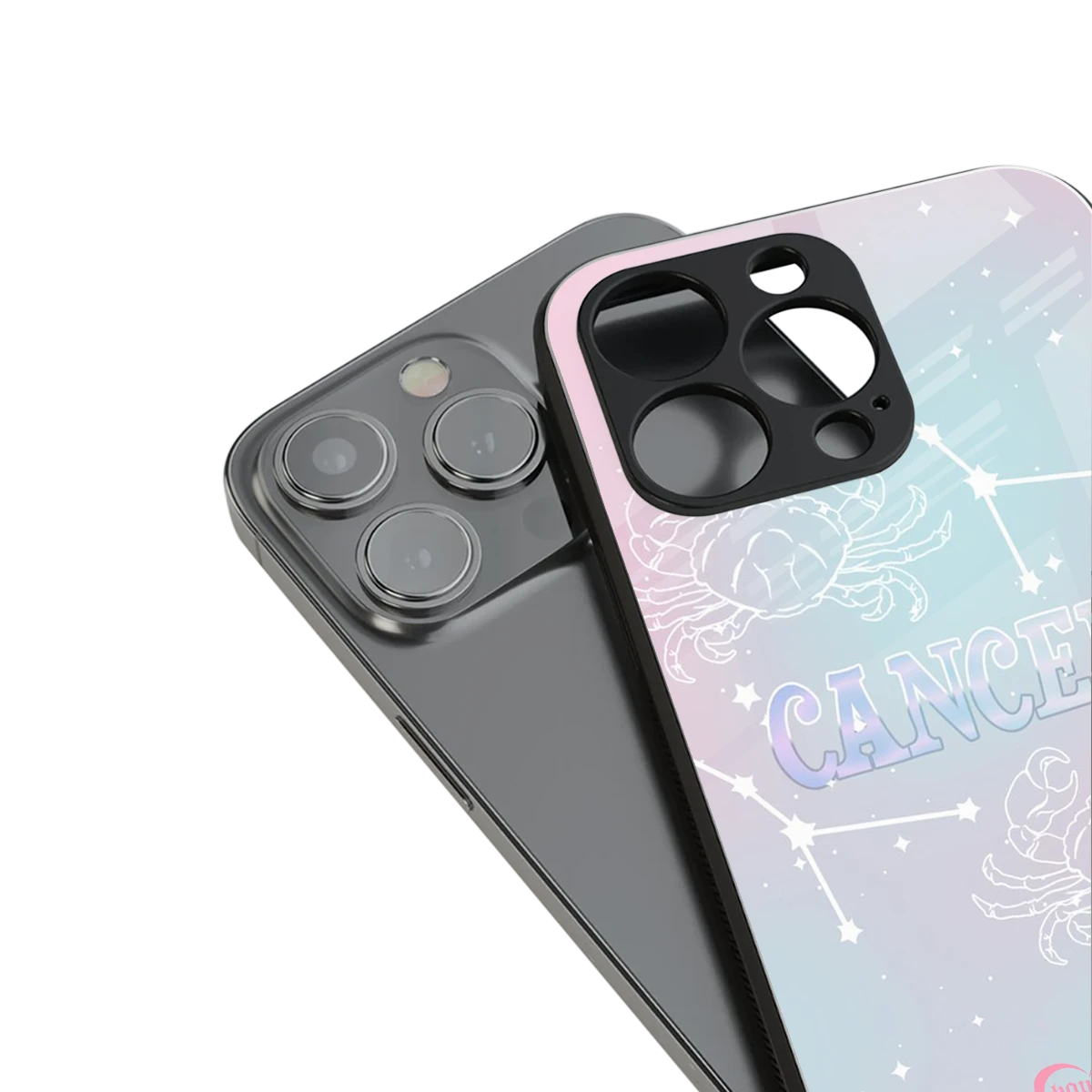 Cancer Aura stylish phone case for iphone 15 pro | glossy glass and slim fit