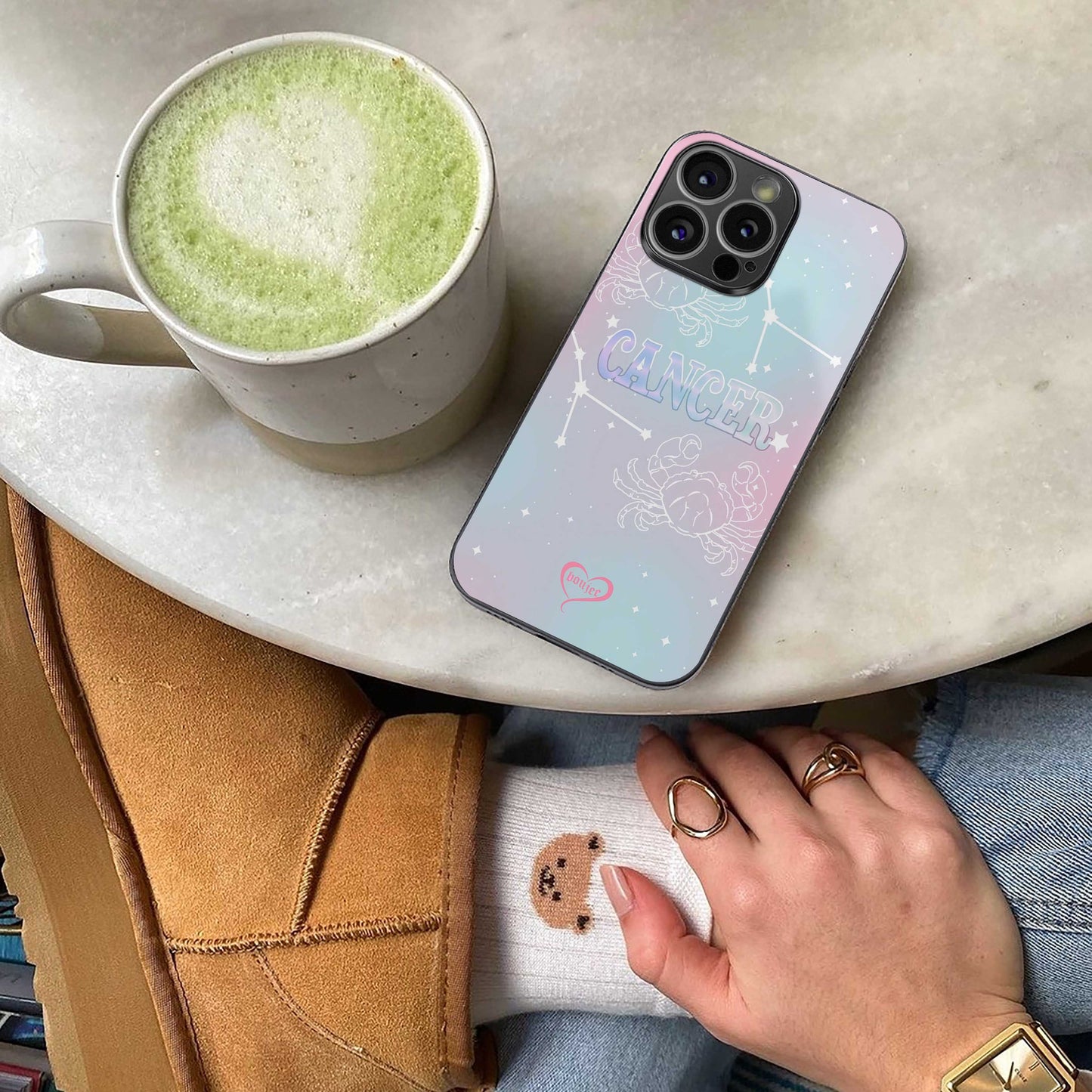 Cancer Aura Phone Case for Iphone 16 | Glass Case