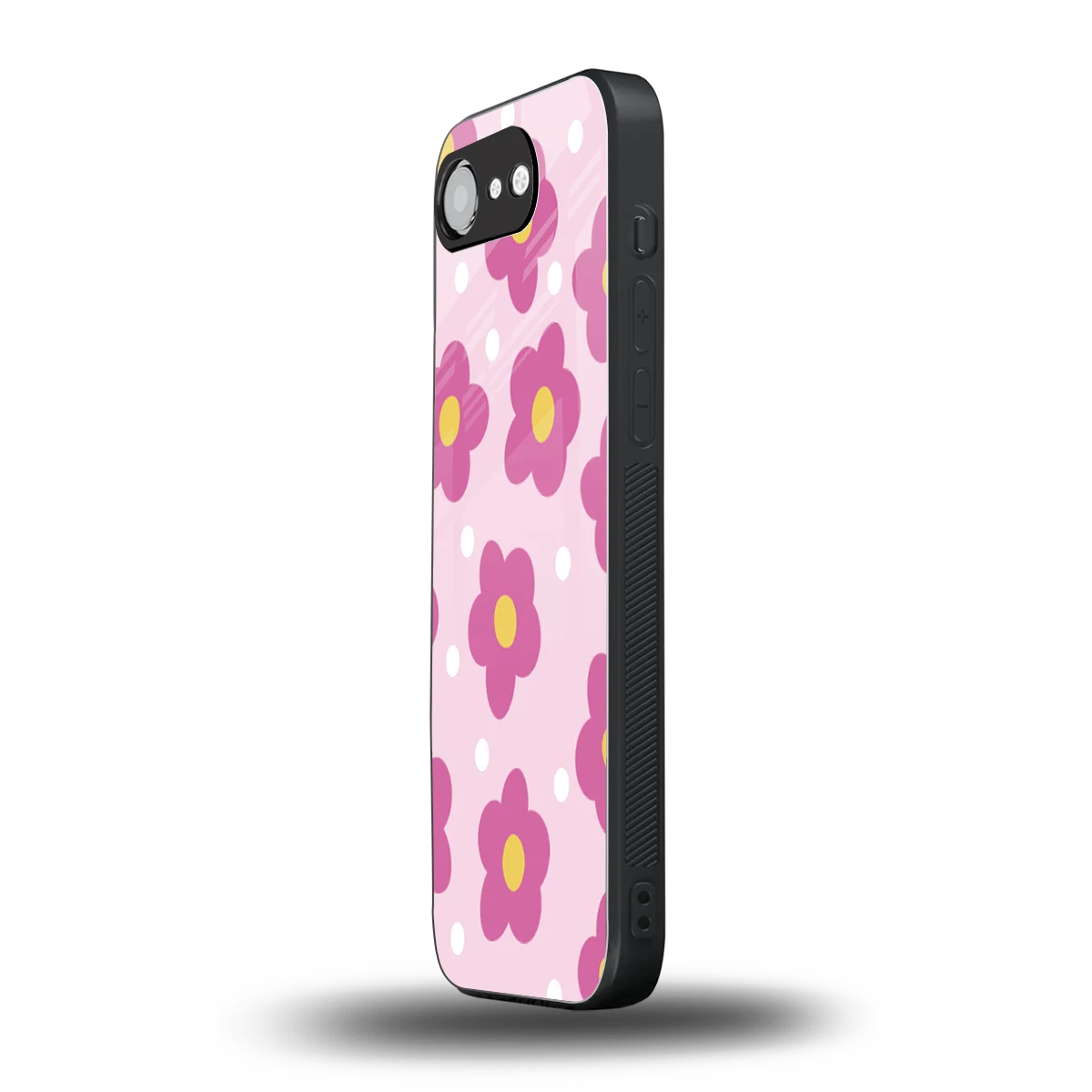 Candy Flower iphone 16e mobile cover | shockproof glass phone case