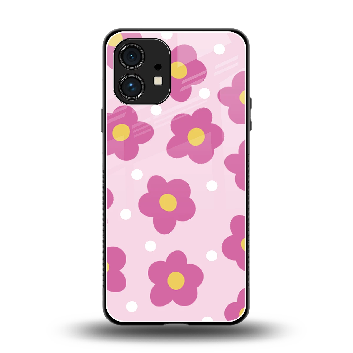 Candy Flower back phone cover | glass case for nothing phone 1