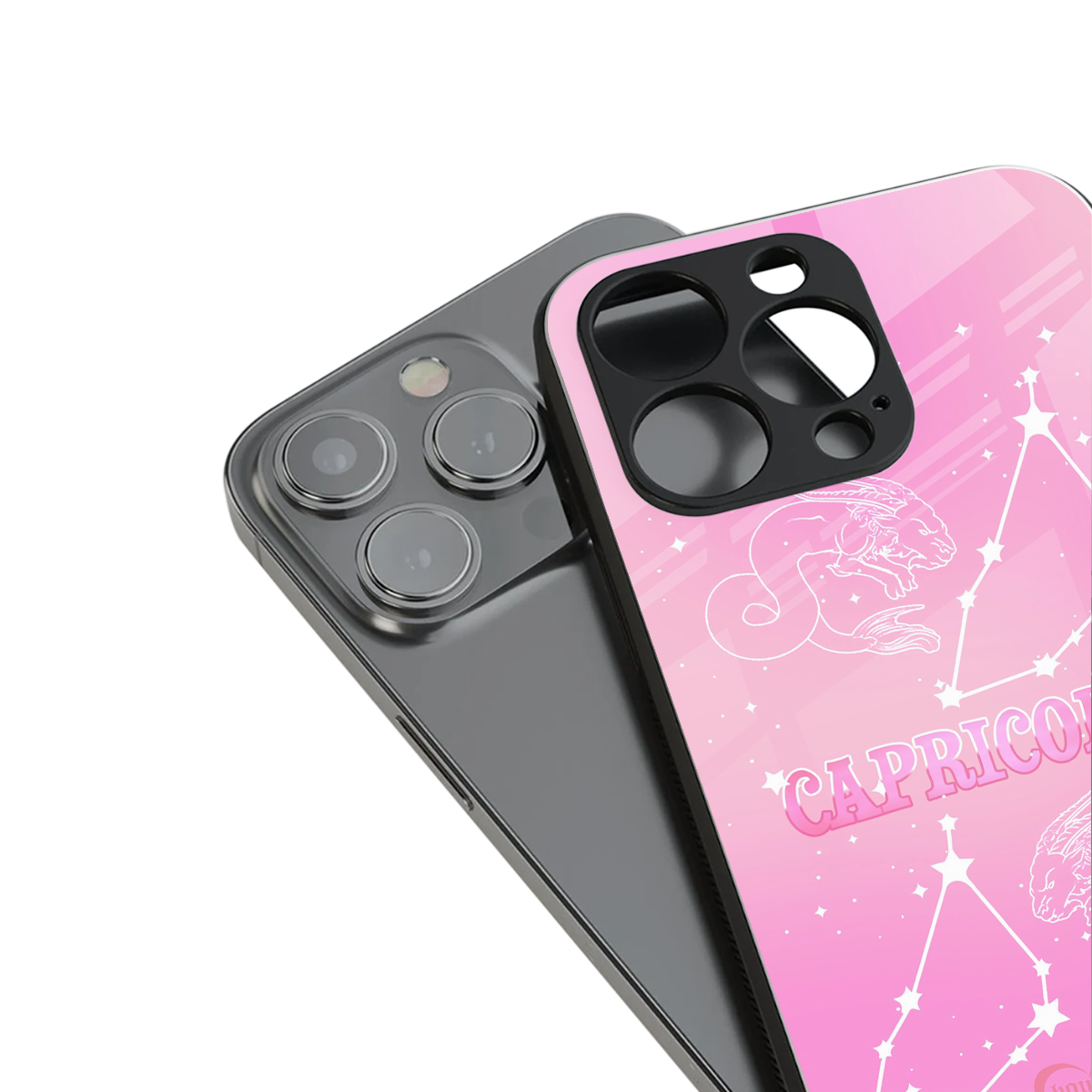 Capricorn Aura Phone Case for Iphone 16 | Glass Case