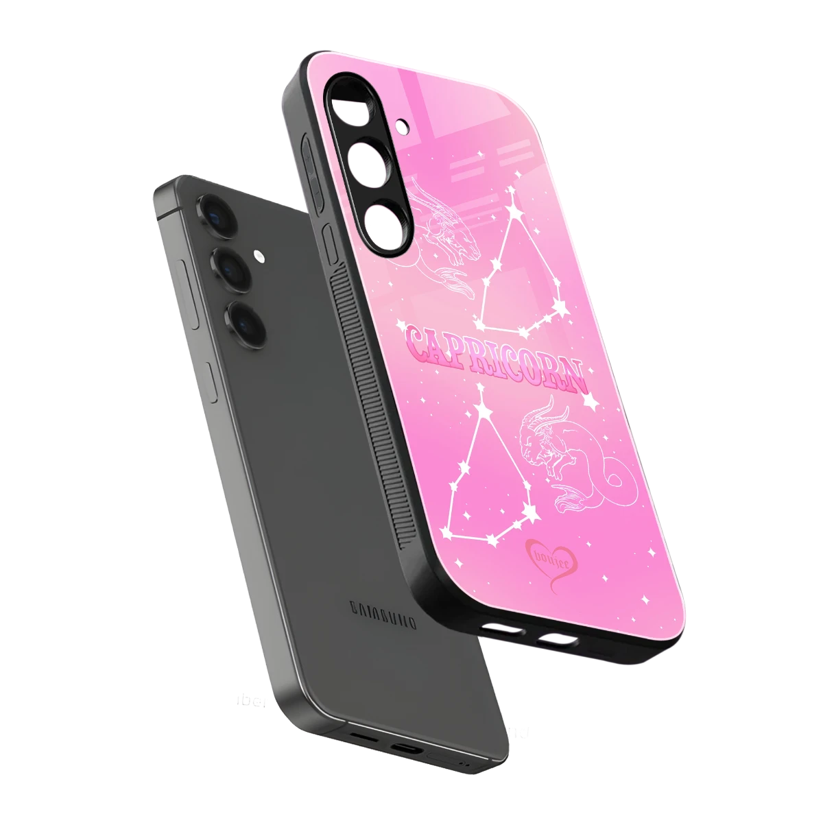 Capricorn Aura sleek samsung galaxy s23 plus cover with tempered glass back and TPU edges