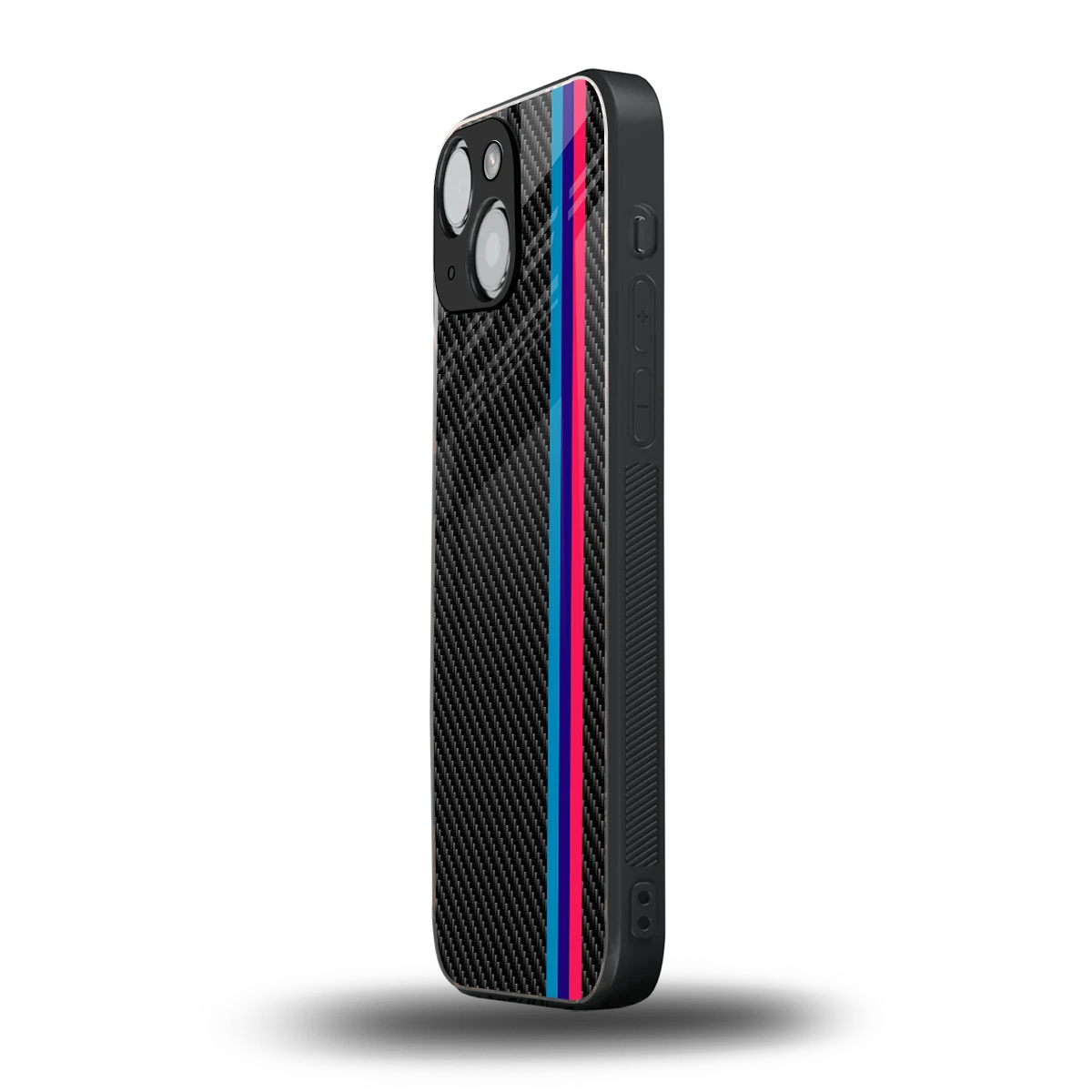 Carbon Fiber iphone 13 mini mobile cover | shockproof glass phone case