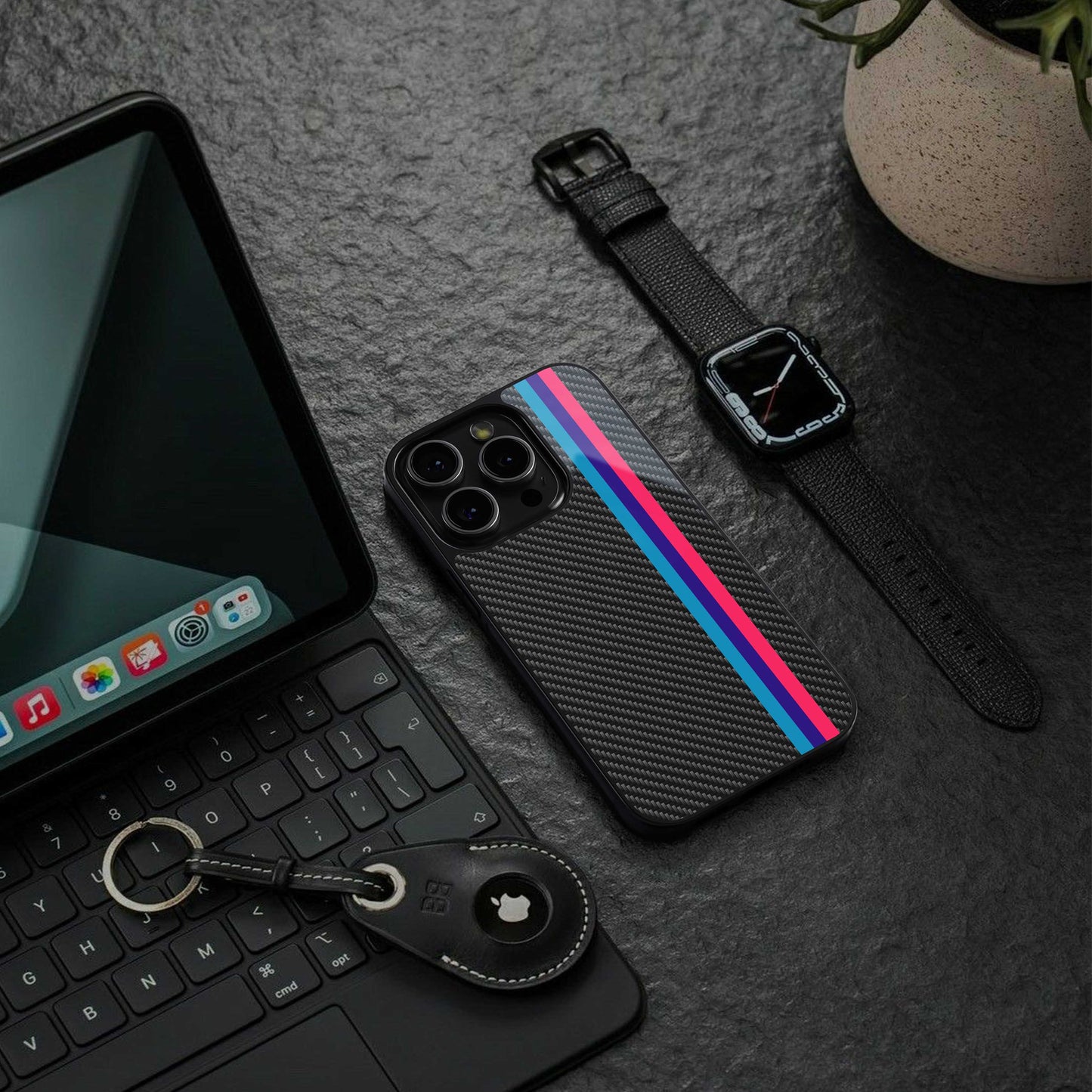 Carbon Fiber Phone Case for Iphone 16 | Glass Case