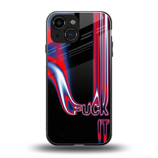 Carefree Glow back phone cover | glass case for iphone 13 mini