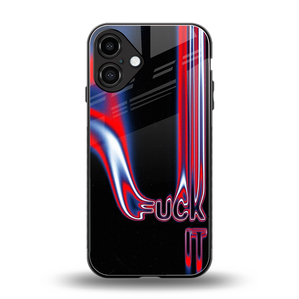 Carefree Glow back phone cover | glass case for iphone 16 plus