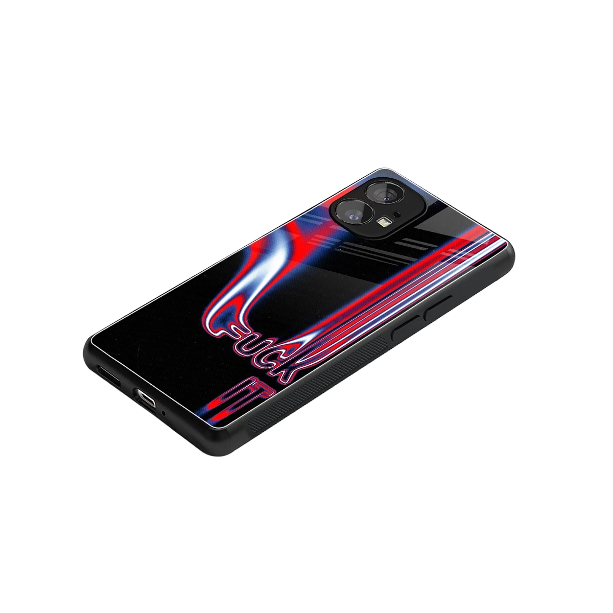Carefree Glow stylish phone case for nothing phone 1 | glossy glass and slim fit