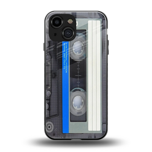 Cassette Retro back phone cover | glass case for iphone 13 mini