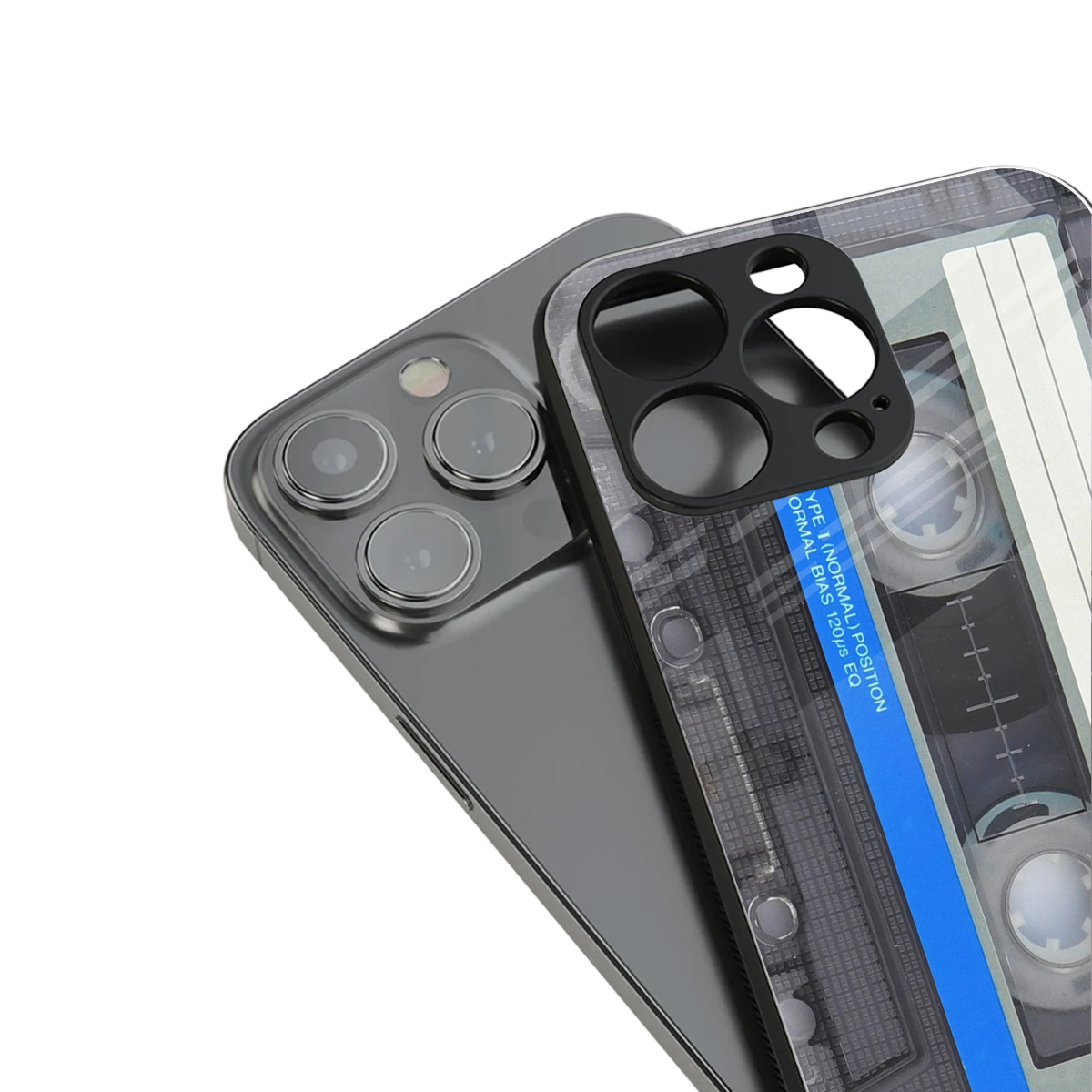 Cassette Retro Phone Case for Iphone 16 | Glass Case