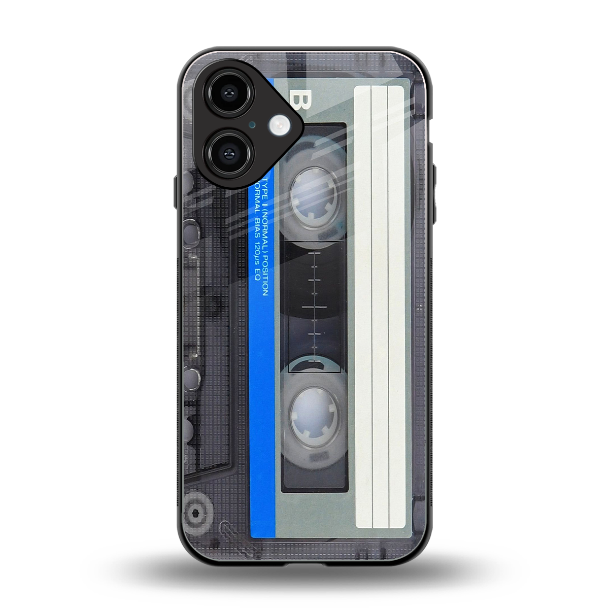 Cassette Retro Phone Case for Iphone 16 | Glass Case