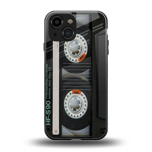 Cassette Tape back phone cover | glass case for iphone 13 mini
