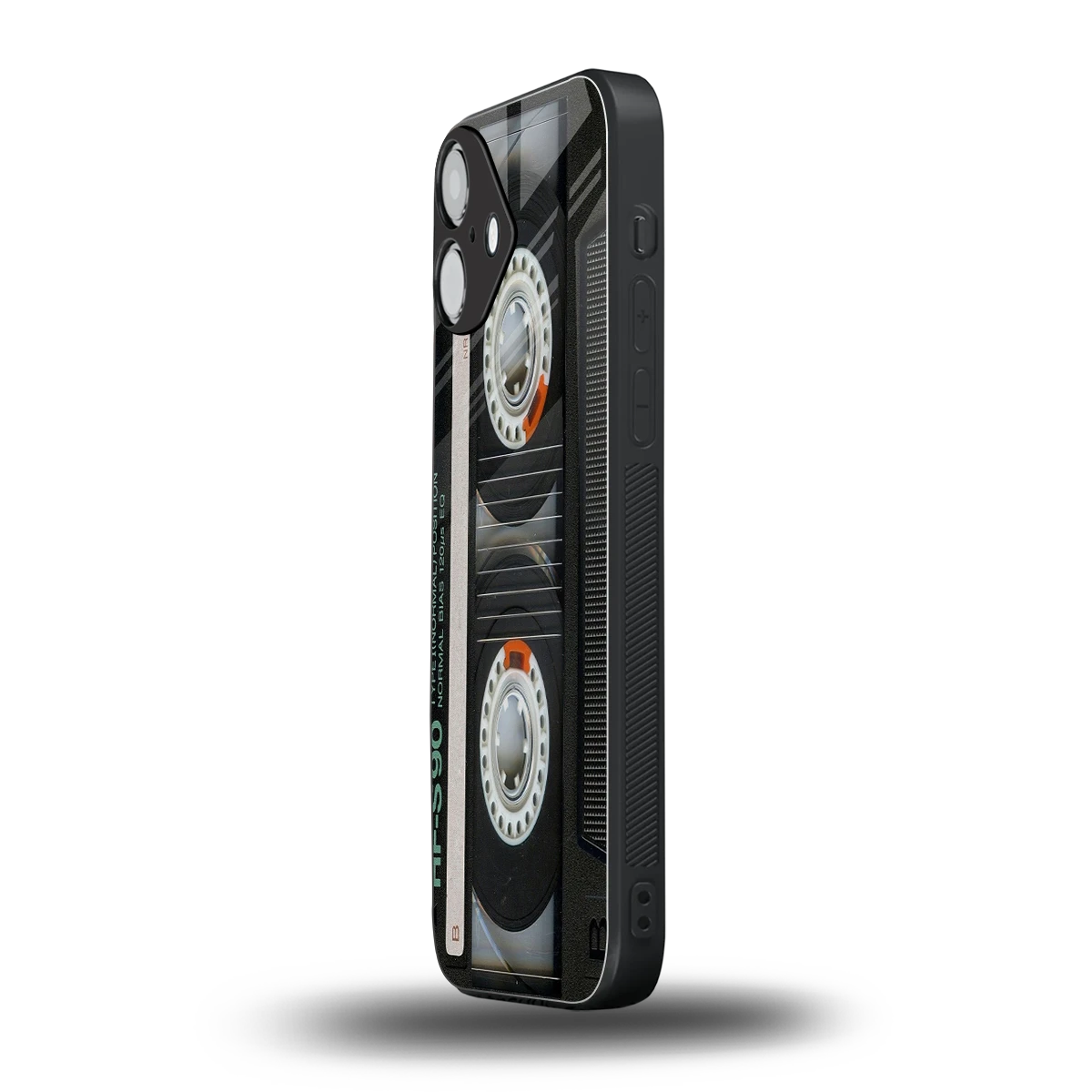 Cassette Tape iphone 16 plus mobile cover | shockproof glass phone case