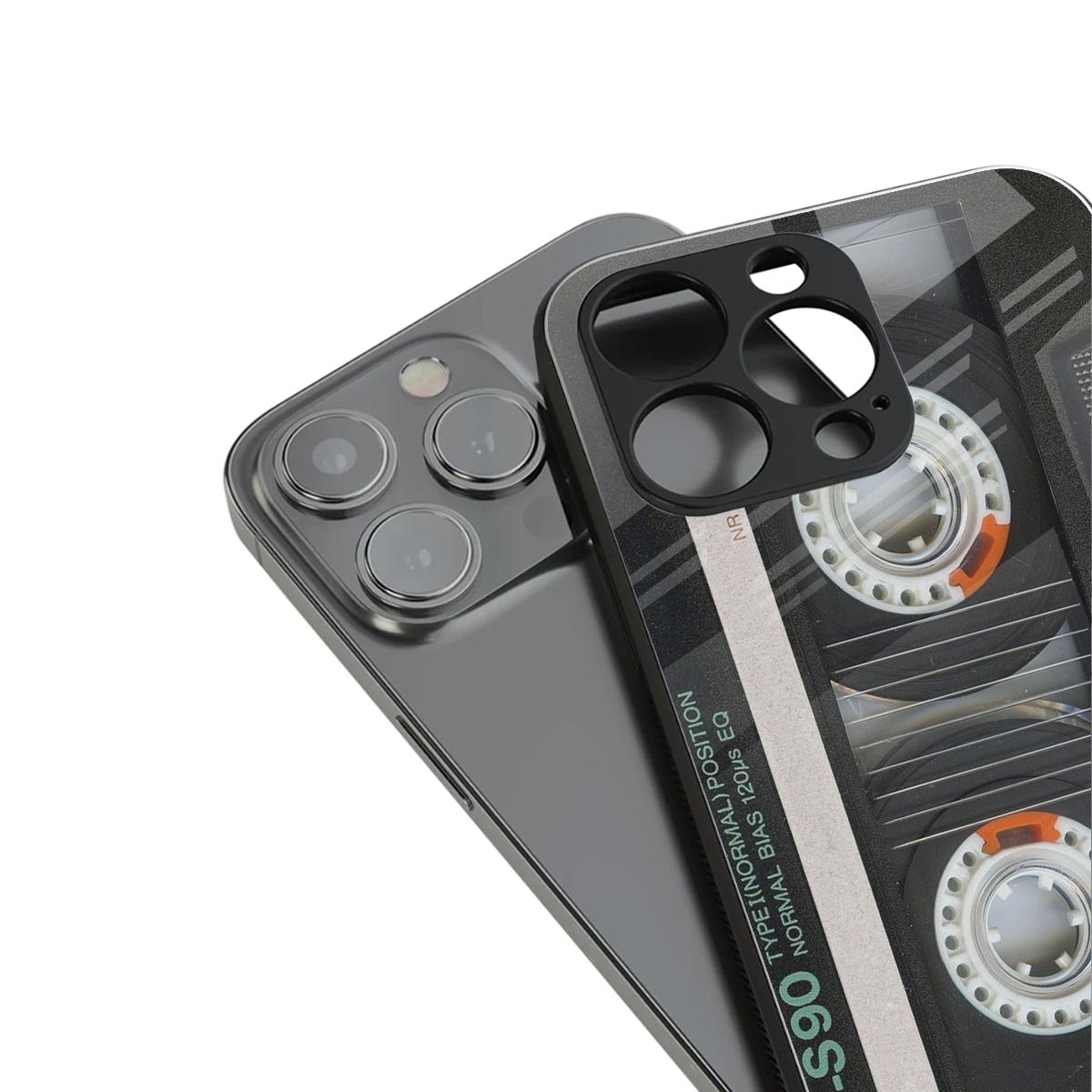 Cassette Tape Phone Case for Iphone 16 | Glass Case