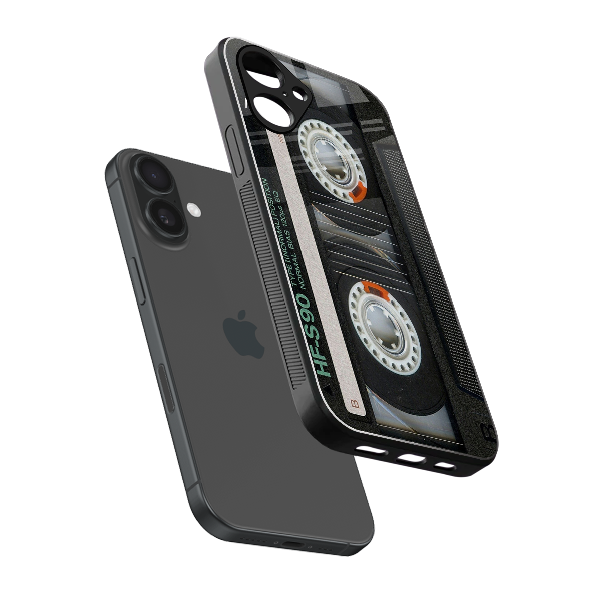 Cassette Tape Phone Case for Iphone 16 | Glass Case