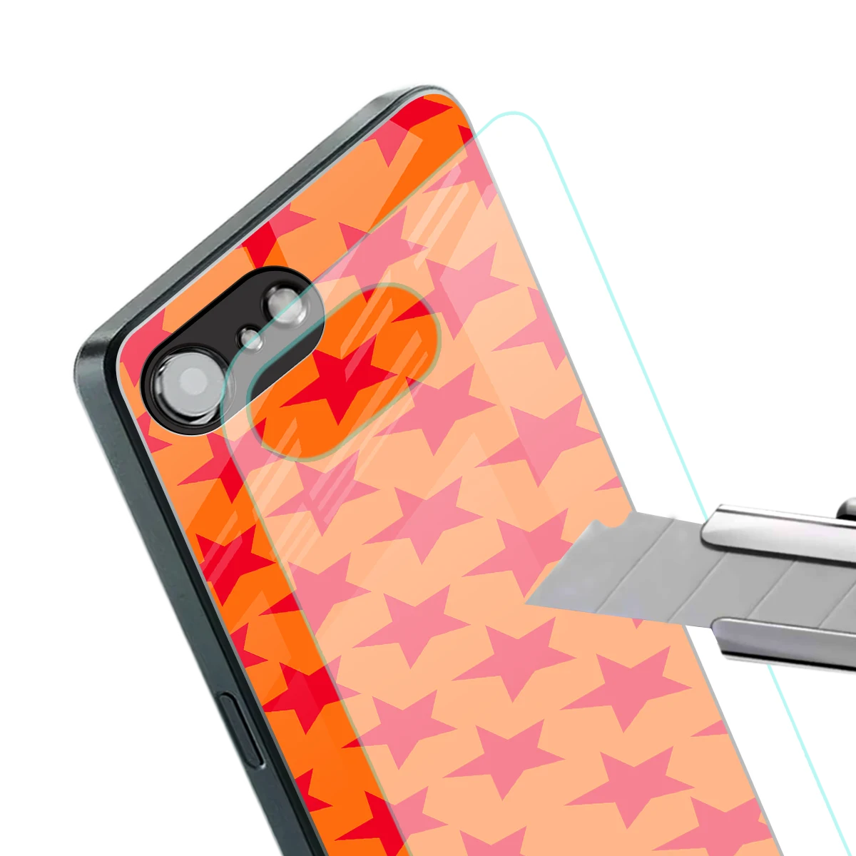 Celestial Citrus stylish phone case for iphone 16e | glossy glass and slim fit