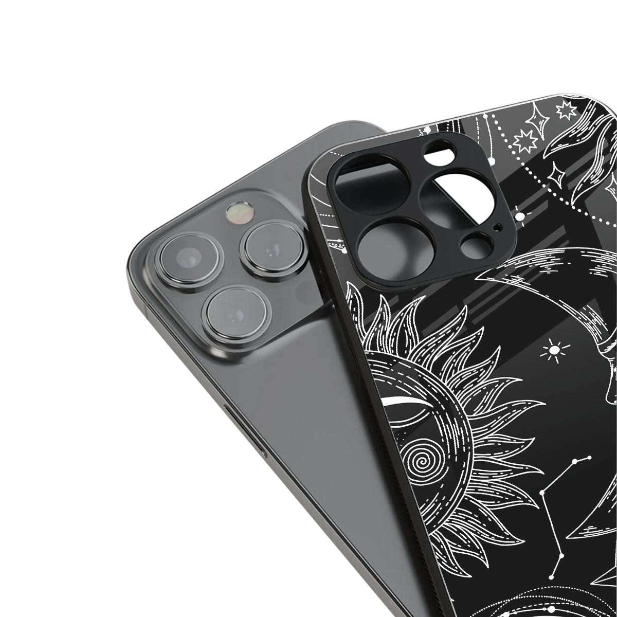 Celestial Duo Phone Case for Iphone 16 | Glass Case
