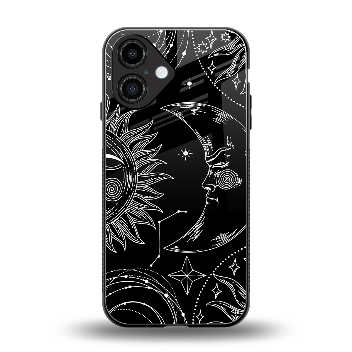 Celestial Duo Phone Case for Iphone 16 | Glass Case