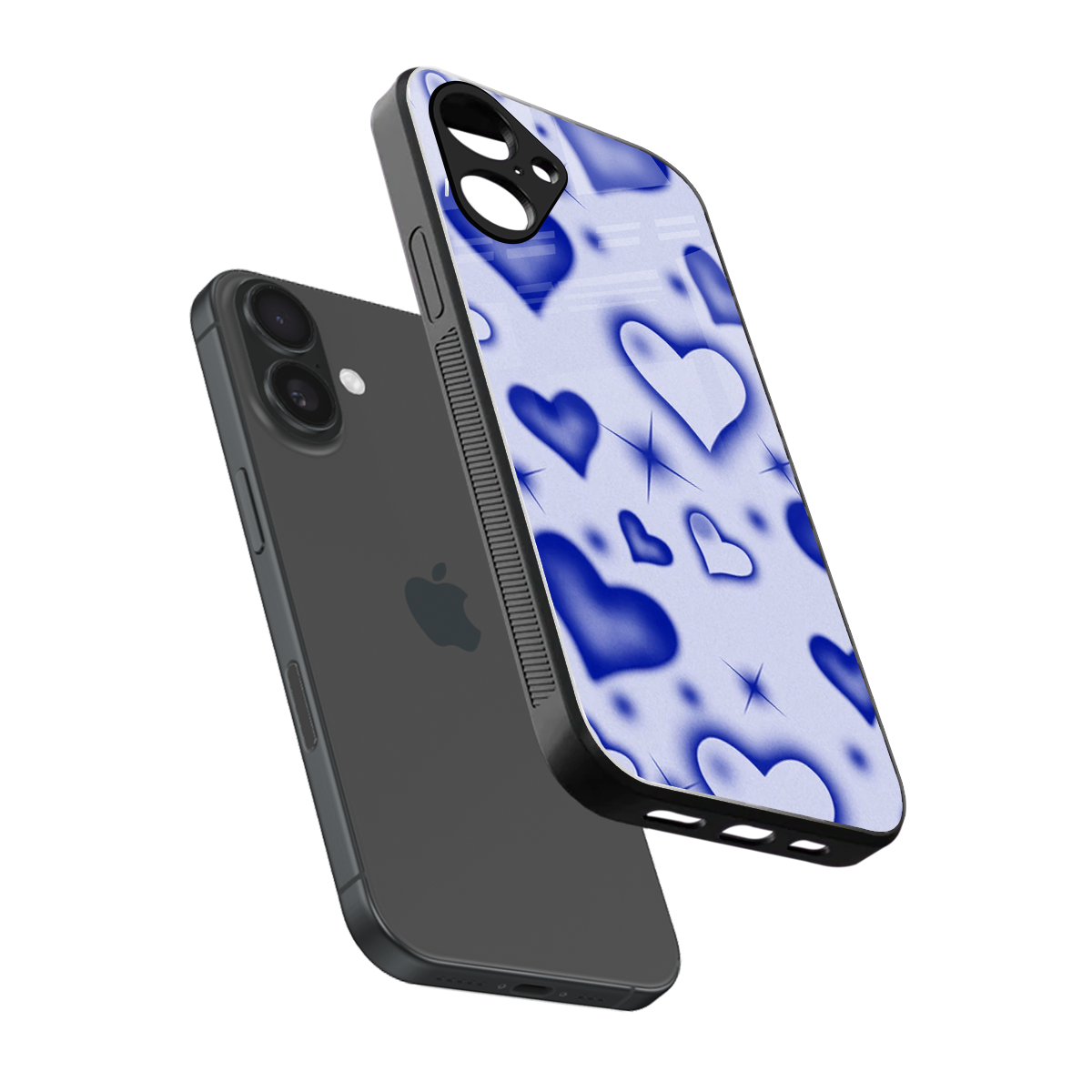 Celestial Hearts Phone Case for Iphone 16 | Glass Case
