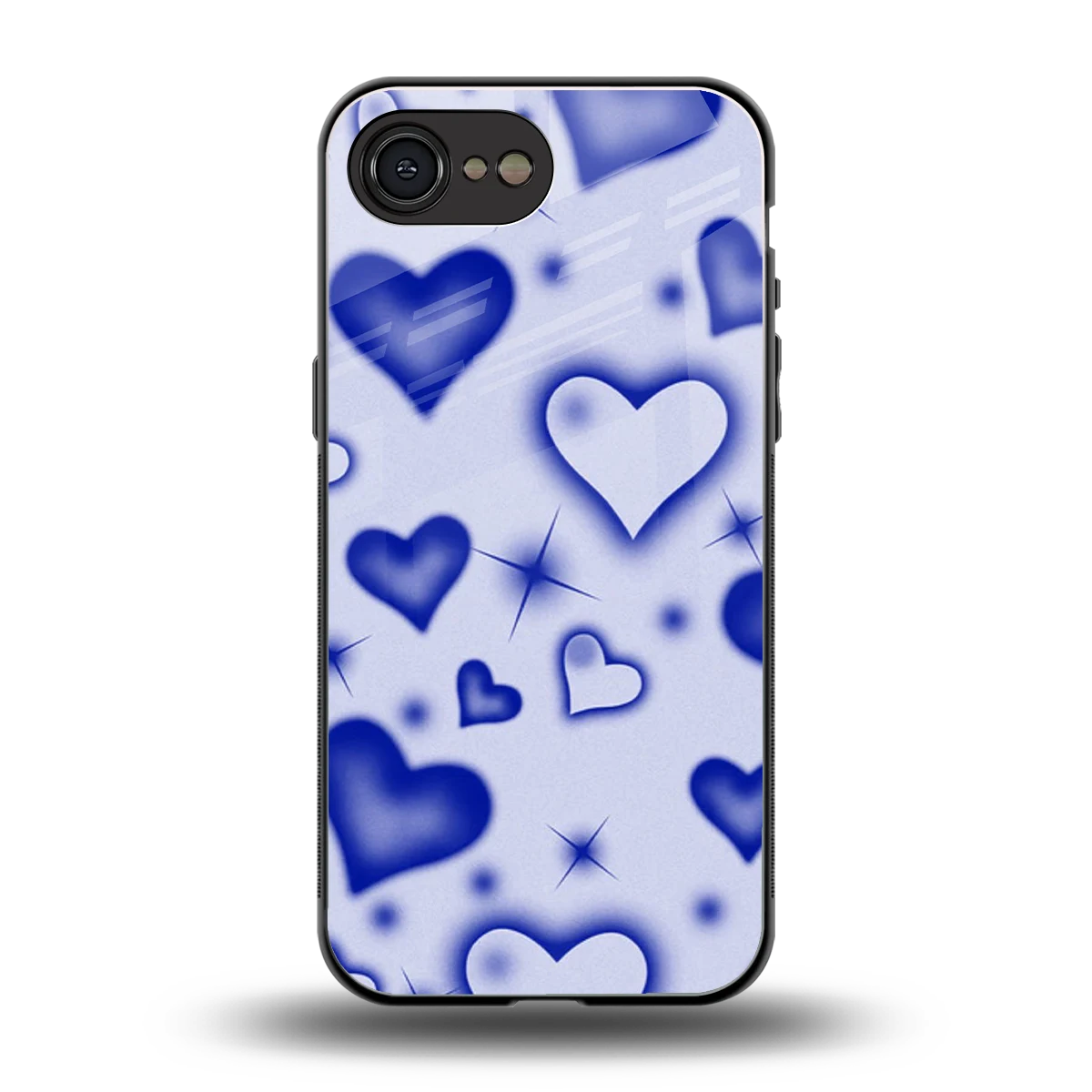 Celestial Hearts back phone cover | glass case for iphone 16e