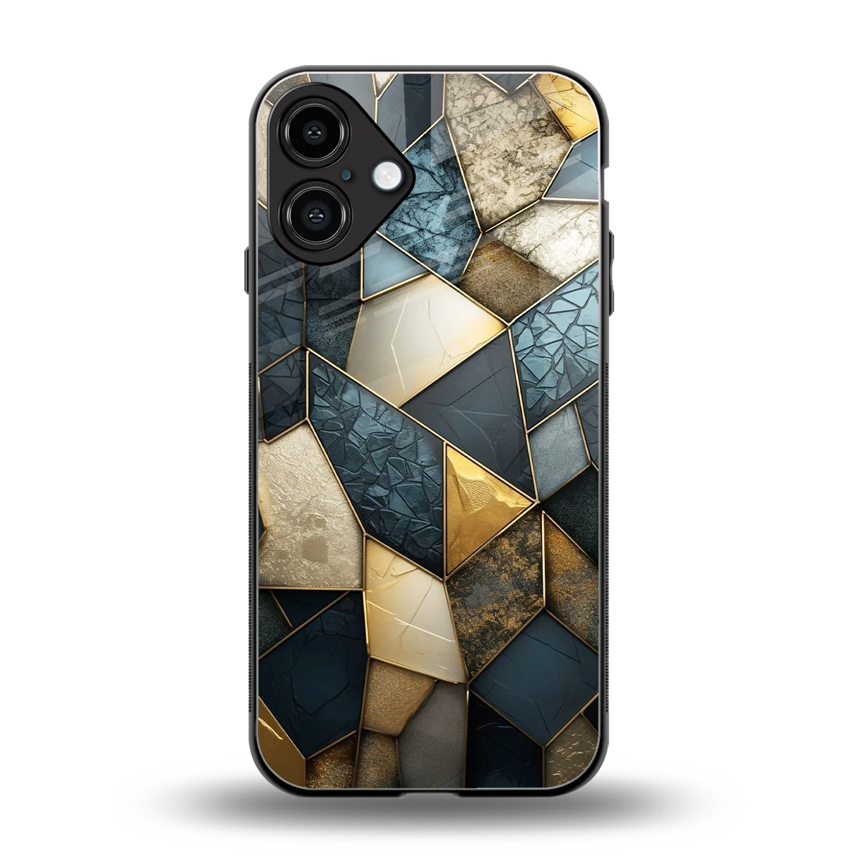 Celestial Stone back phone cover | glass case for iphone 16 plus