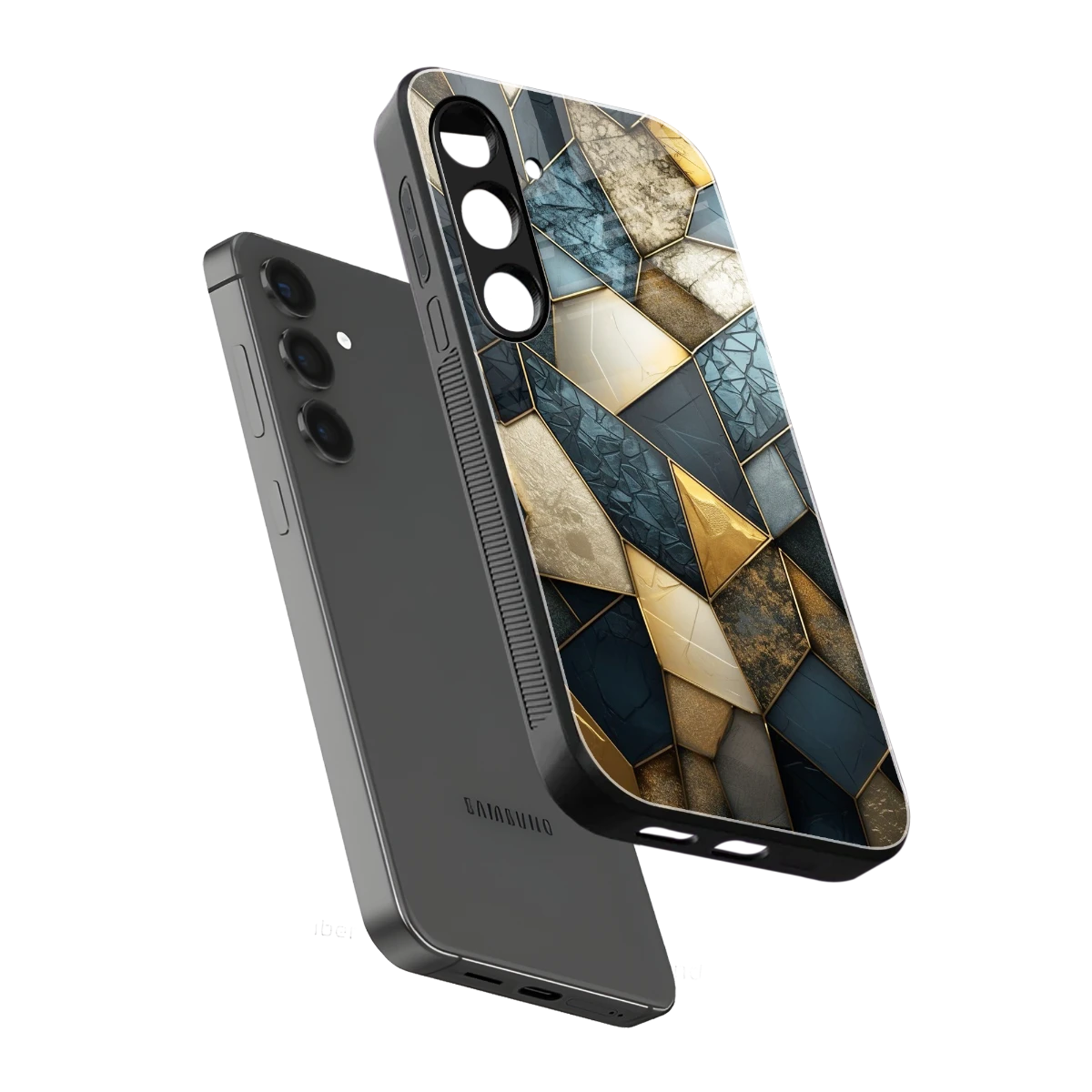 Celestial Stone sleek samsung galaxy s24 cover with tempered glass back and TPU edges