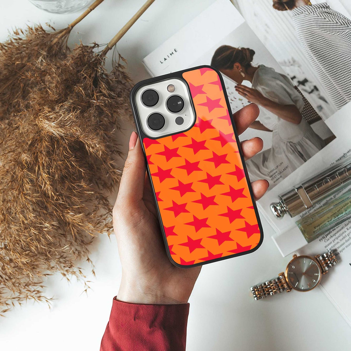 Celestial Citrus Phone Case for Iphone 16 | Glass Case