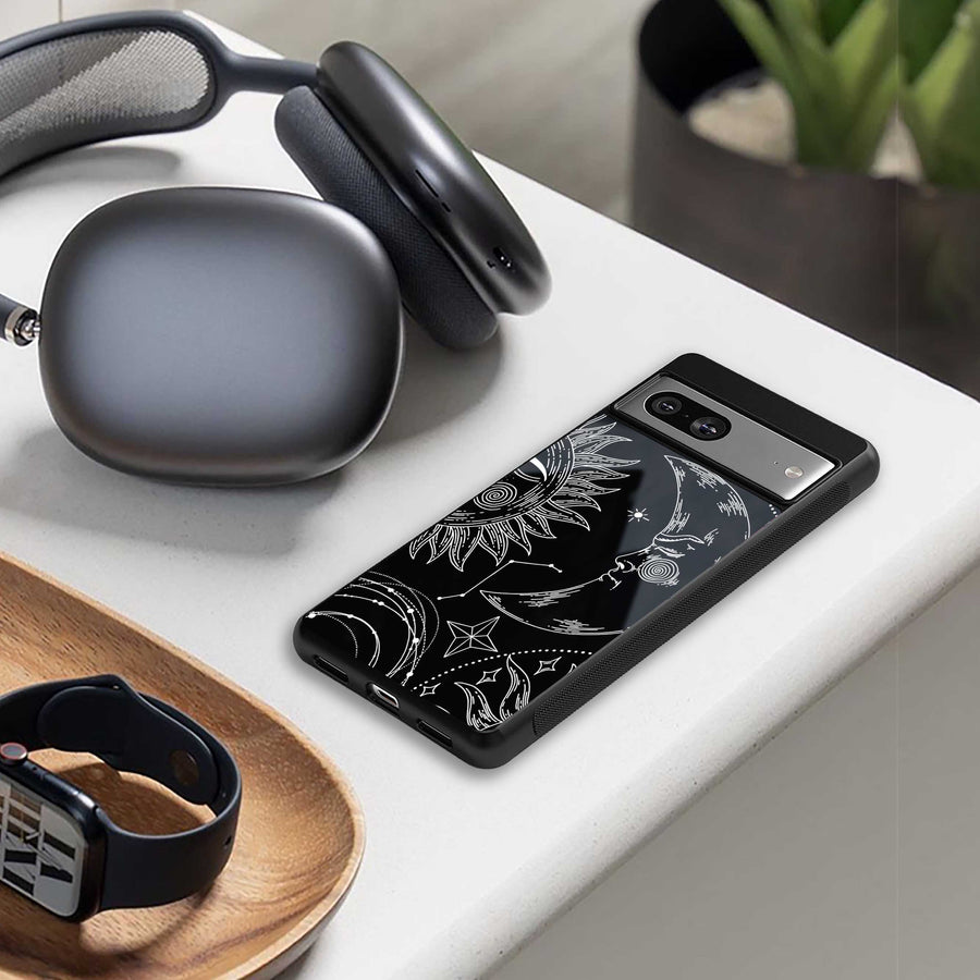 Celestial Duo Phone Case for Samsung Galaxy S23 Plus | Glass Case