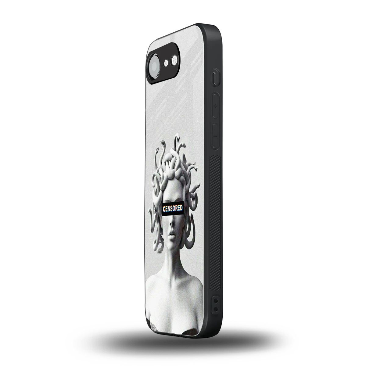 Censored iphone 16e mobile cover | shockproof glass phone case