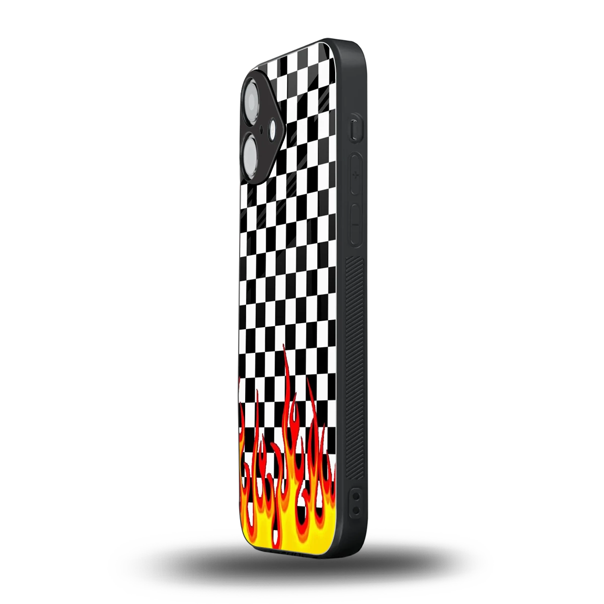 Check Fire iphone 16 plus mobile cover | shockproof glass phone case