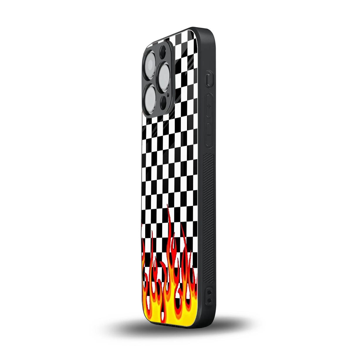 Check Fire iphone 16 pro mobile cover | shockproof glass phone case