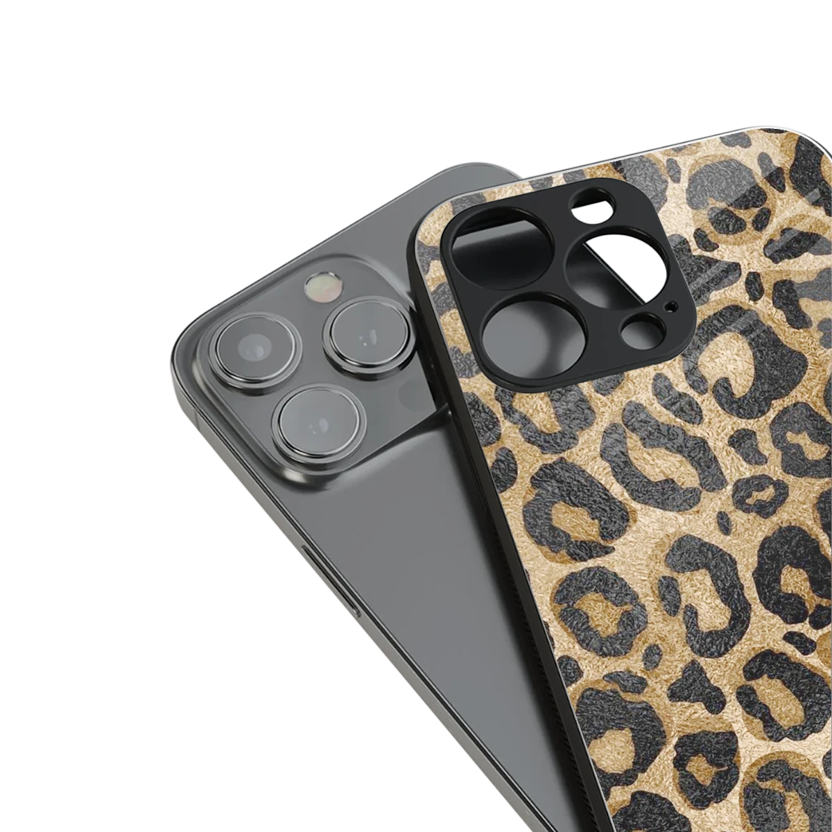 Cheetah Chic stylish phone case for iphone 14 pro max | glossy glass and slim fit