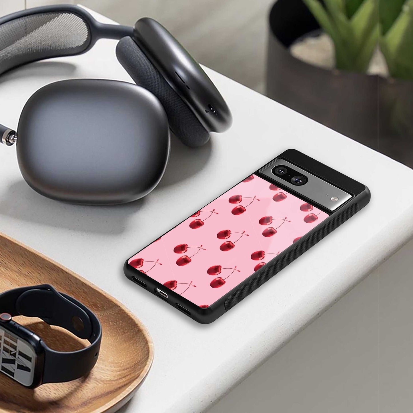 Cherries Phone Case for Iphone 16 | Glass Case