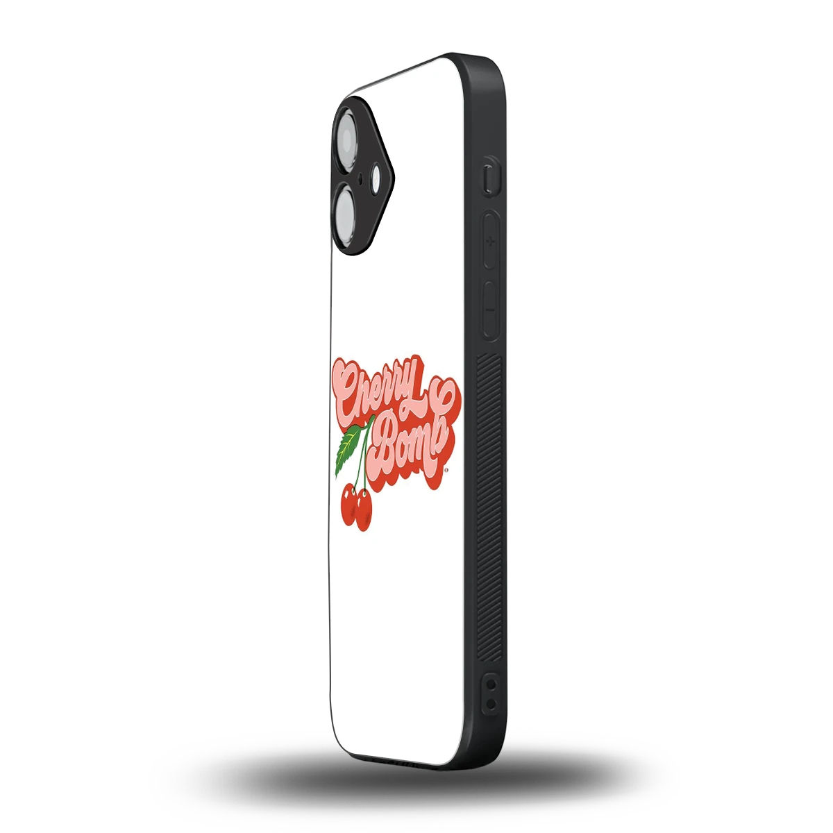 Cherry Bomb iphone 16 plus mobile cover | shockproof glass phone case
